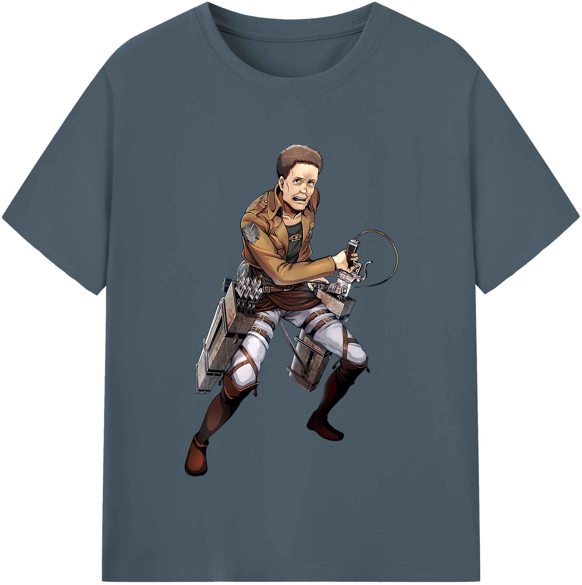 （画像用） 進撃の巨人 Attack on Titan 綿100％半袖Tシャツ（フロントプリント）